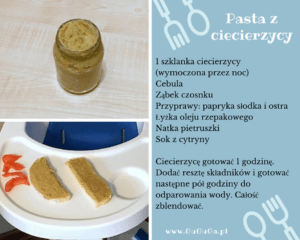 pasta z ciecierzycy dla niemowlaka